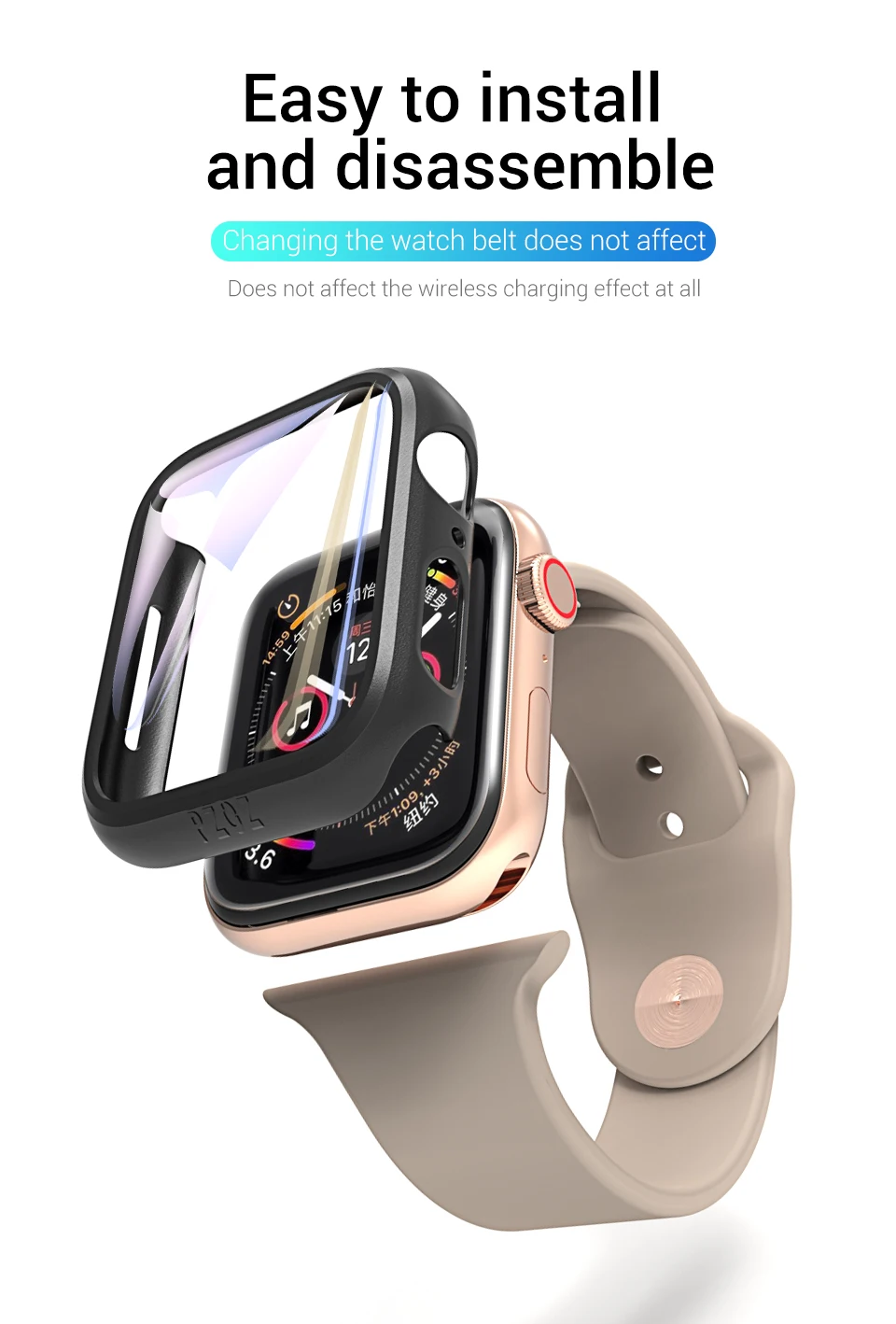 PZOZ для apple watch 4 5 защитный чехол для экрана 40 мм 44 мм мягкая Гидрогелевая пленка 3D полное покрытие для apple watch 1 2 3 часы 38 мм 42 мм