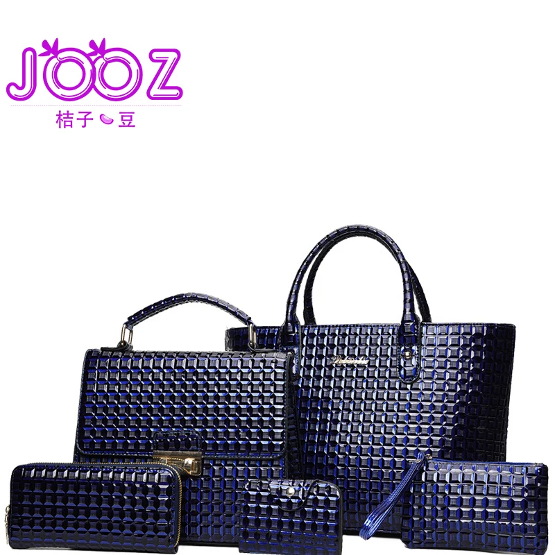 Jooz Роскошные брендовые Модные 5 шт. ромбовидная решетка Для женщин кожаные сумки