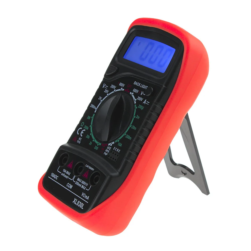 NOVFIX XL830L портативный цифровой мультиметр с подсветкой AC/DC Амперметр Вольтметр Ом