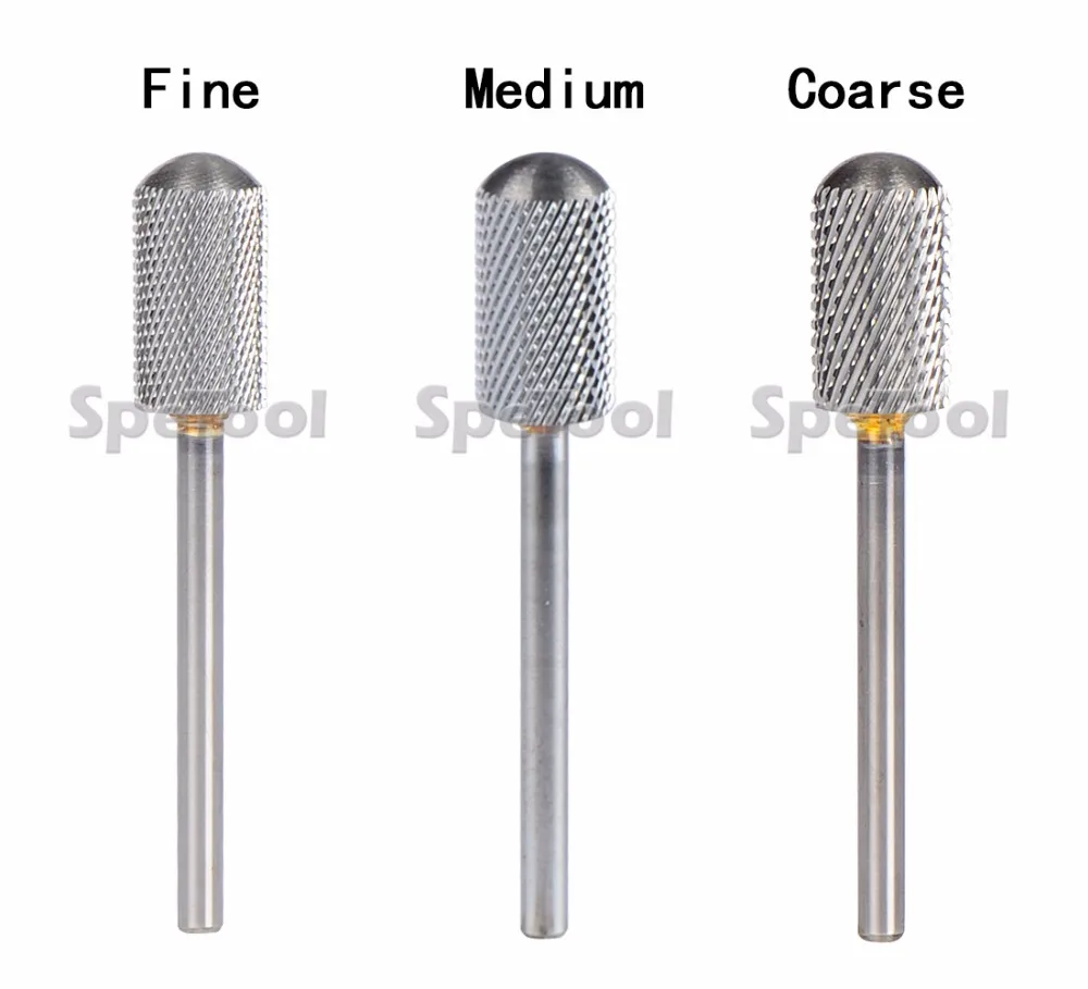 SpeTool 1 шт. вольфрамовая твердосплавная фреза для ногтей круглая цилиндрическая