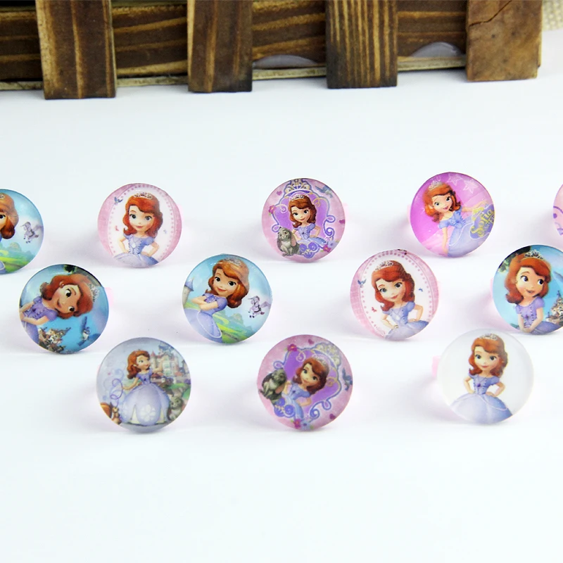 1 шт. новинка Снежная Романтика детское кольцо с героями мультфильмов принцесса