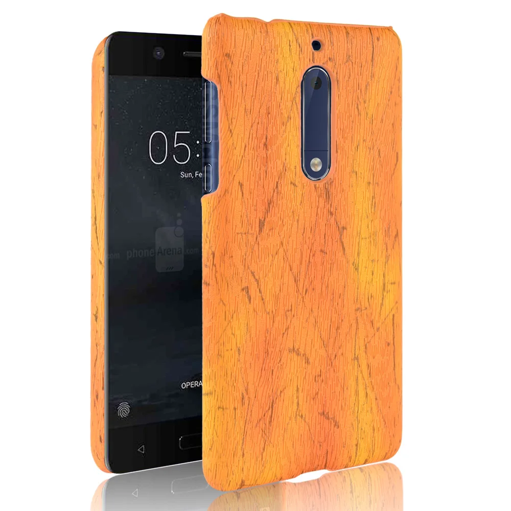 Woodern ретро кожаный чехол для Nokia 5 кожного покрова ударопрочный жесткий корпус на