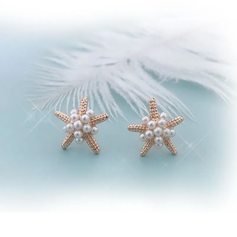 2019 Nieuwe Hete Japan En Zuid-Korea Mode Schattige Oorbellen Zeester парель темпераментный Vrouwen Sieraden gift |