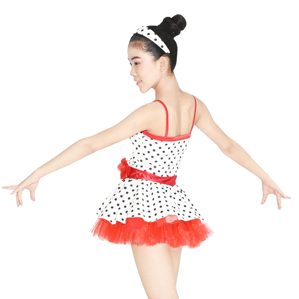 MiDee в горошек красные украшения для девочек красивая одежда вечеринок балетное