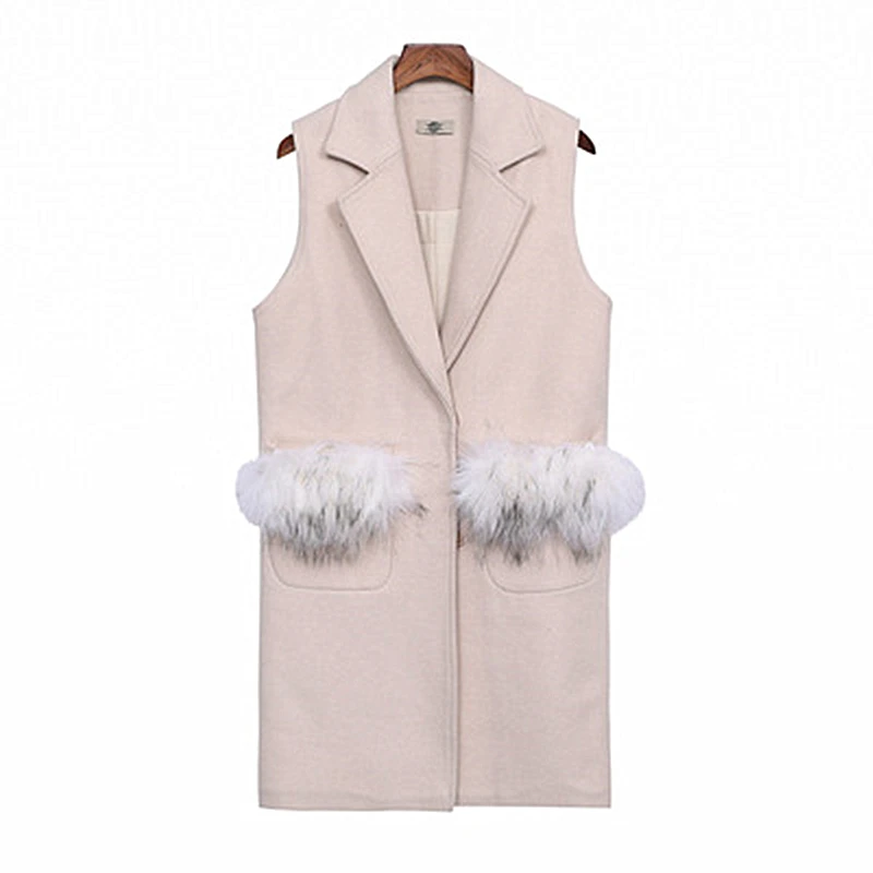 Winter Dress Fat Sister Plus Fertilizer XL Women's Korean Version Woolen Vest Thick Woven Simple Fashion Solid Color Slim | Женская