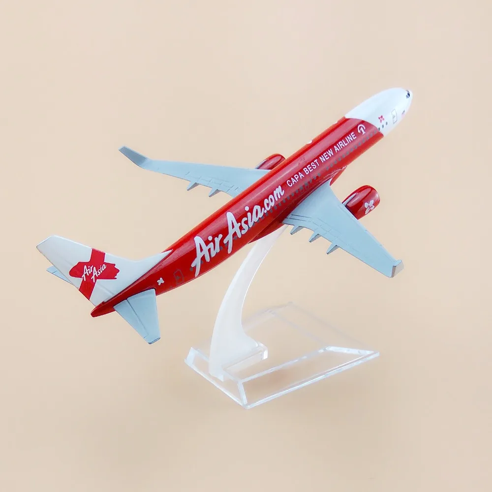16 см металлическая модель самолета из сплава Air Asia CAPA Лучшая Новая авиакомпания