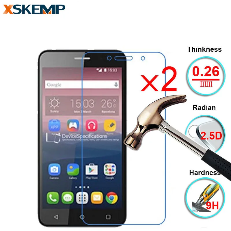 Взрывозащищенная защитная пленка для Alcatel One Touch Idol 3 9H 2 шт. 4 7 дюйма 5 C5 C7 C9 Pixi