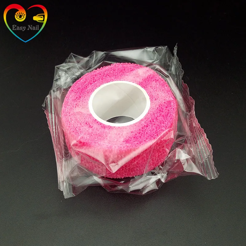 EasyNail 1 Roll 2.5cmx4.5m coban latex free nonwoven elastic self adhesive adherent cohesive Wrap Finger Bandage tender Tape