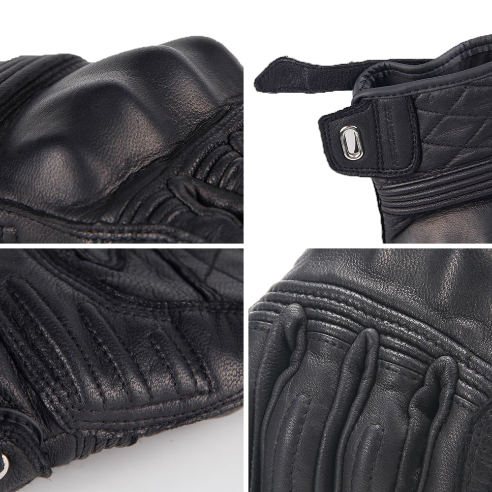 HEROBIKER мотоциклетные перчатки для мужчин козья кожа мото защитные Экипировка езда