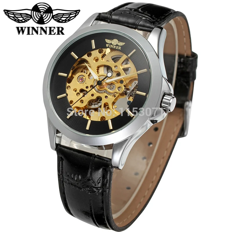 WRG8034M3S5 Winner Мужские автоматические часы со скелетом для мужчин с в подарочной