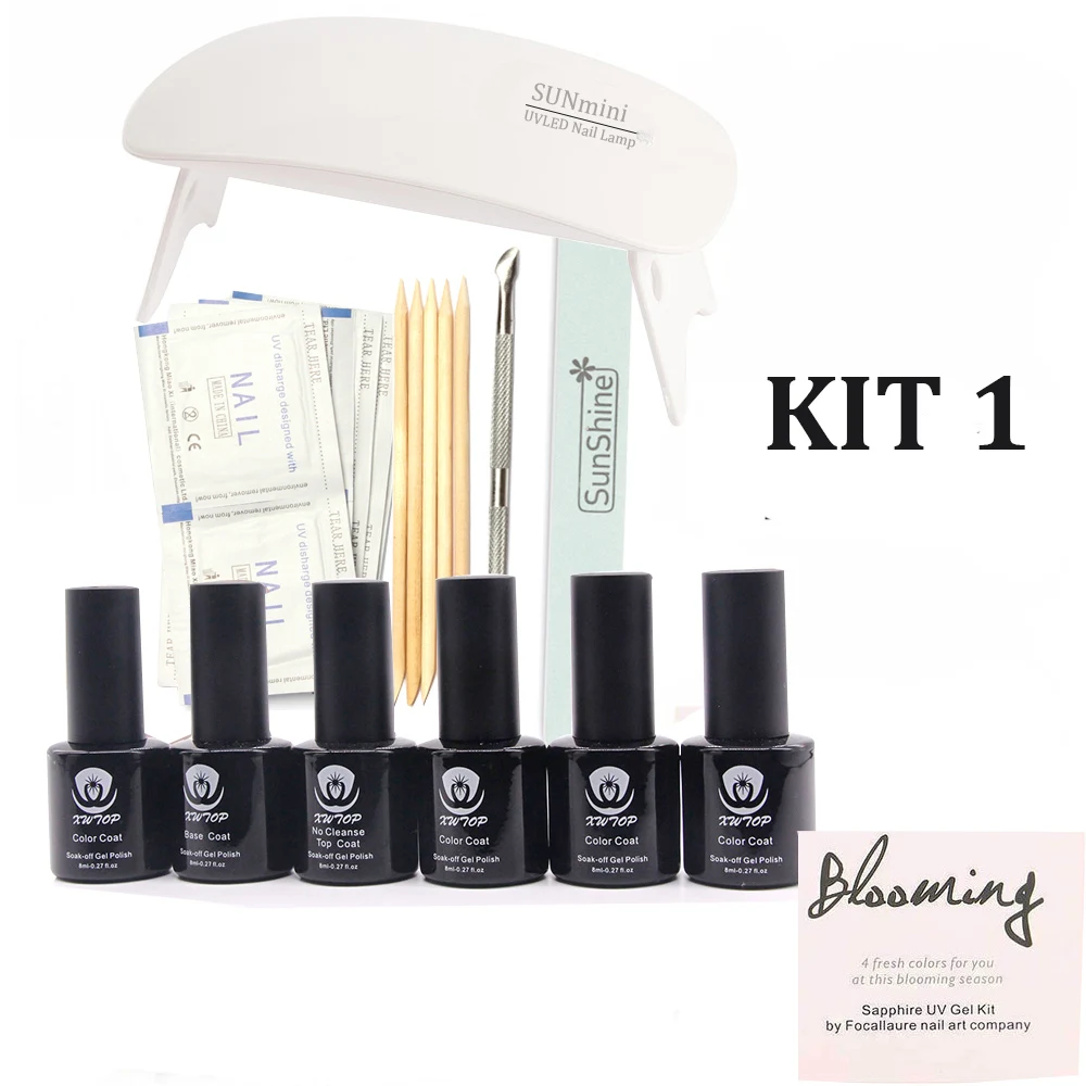 Новое поступление Sappshire набор УФ геля отмачиваемый Гель лак для ногтей