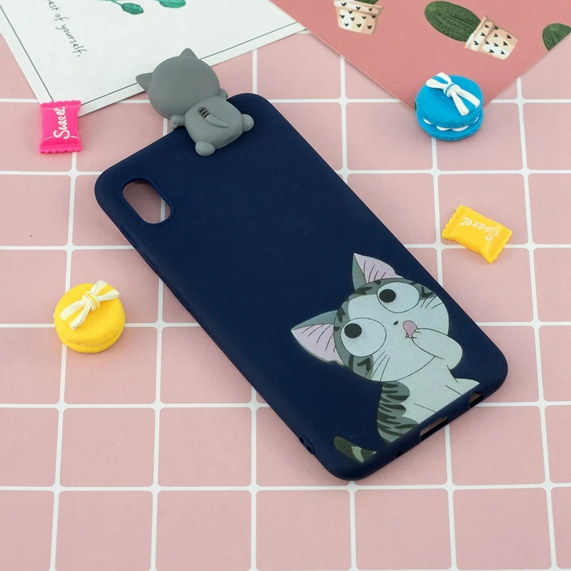 3D Toys Silicone Case For Xiaomi Redmi 7A Candy Color Soft Cartoon 7 A Phone Cover |