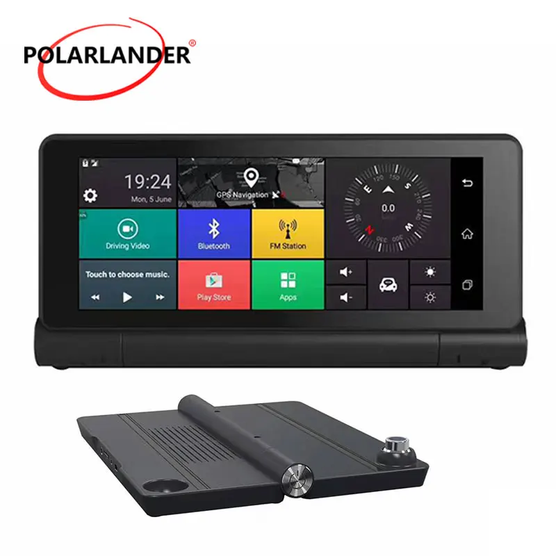Двойная камера Bluetooth WIFI Android 5 0 AVIN 1080P рекордер 1280*480 центральная консоль Навигатор