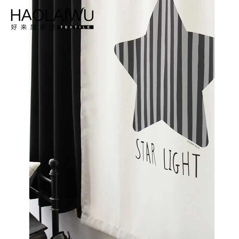 Занавески для окна занавески гостиной детские 3D шторы с рисунком звезды