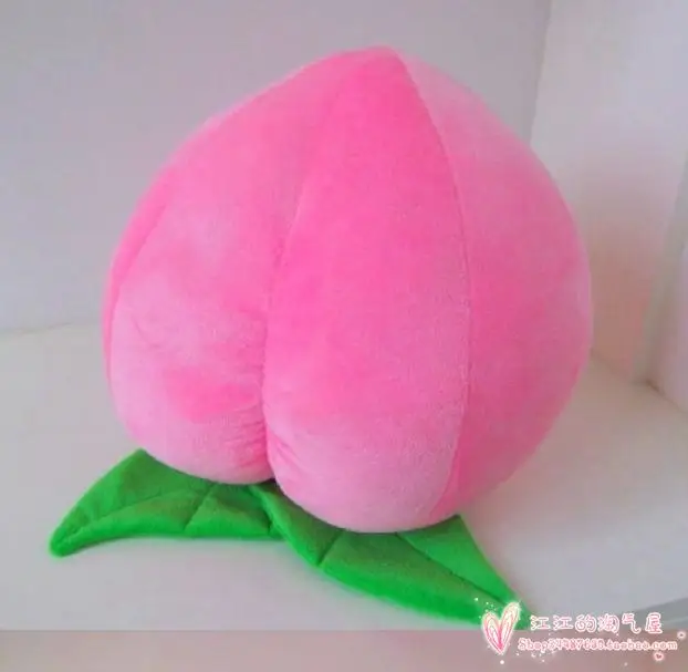 

about 35cm pink peach soft plush toy throw pillow,Christmas gift h898