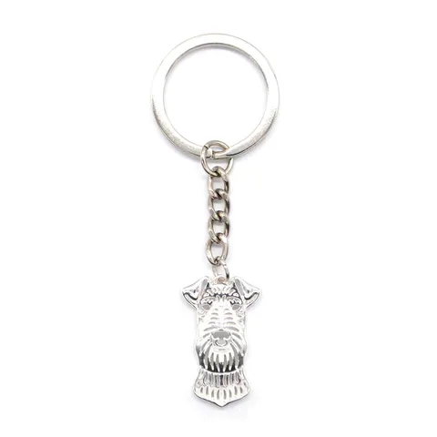 Женский металлический брелок для ключей Airedale Terrier