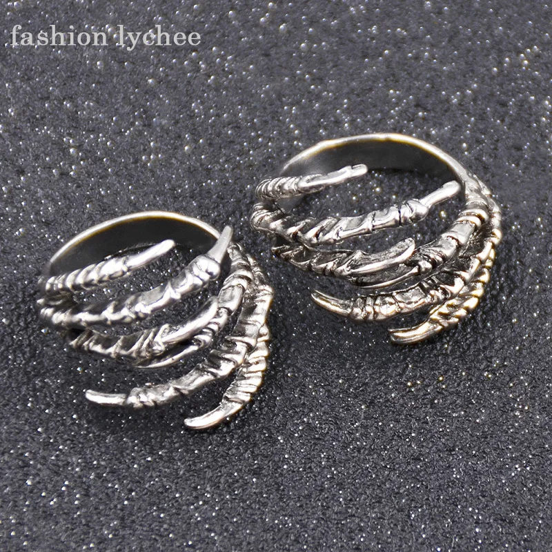 Модные lychee 2 шт. Античный Золотой Цвет Коготь дреды страх заколка для волос бусины