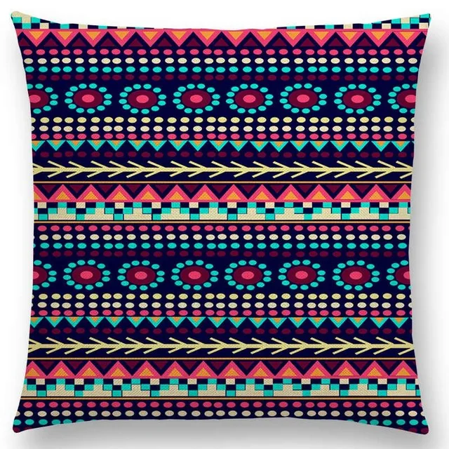 23 Хиппи в горошек, Boho Acqua Navajo Aiyana, декоративный узор, этнический принт, типи, Геометрическая полоса, чехол для подушки, чехол - Цвет: 23