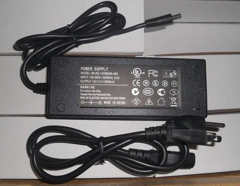 

Smart 12V/8A/96W power adaptor;table-on type;100-240VAC input;CE UL approved