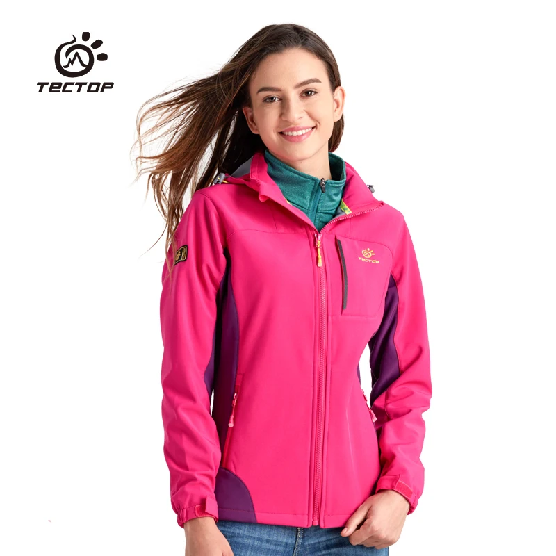 TECTOP men/women Outdoor sports Soft shell Jacket 100% Waterproof windproof keep warm outdoor/hiking/camping Jackets | Спорт и