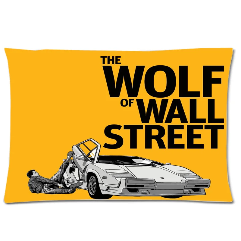 Волк с Уолл-стрит два боковых напечатанная наволочка индивидуальная подушка