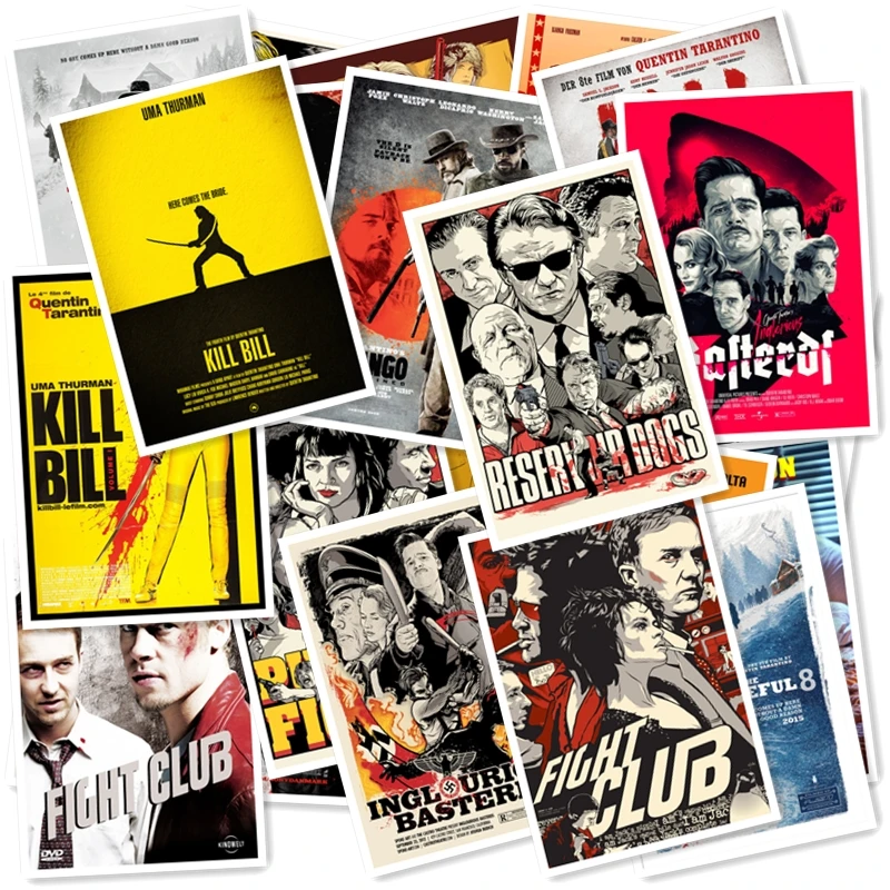 Наклейка из серии Pulp # Квентин Тарантино 25 шт.|Наклейки на стену| |