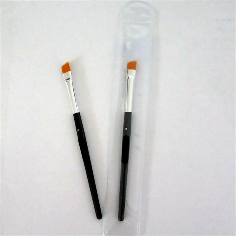 Тонкая с двухсторонним наконечником для бровей палочка макияжа угловая кисточка