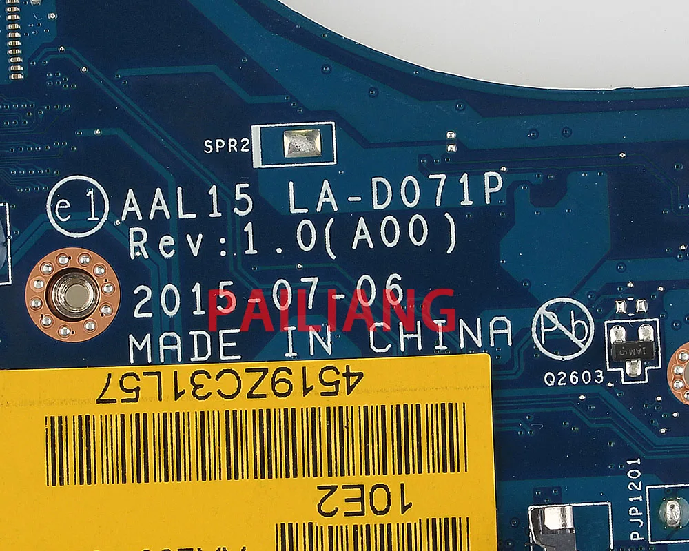 PAILIANG материнская плата для ноутбука DELL Inspiron 15 5000 5559 I7-6500U PC материнская плата CN-0HYCVR 0HYCVR AAL15 LA-D071P full tesed DDR3