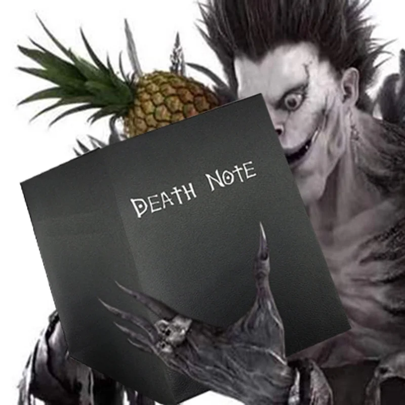 A4 Ryuk Death Note кожаный чехол для записной книжки Сверхъестественное Бог книга Япония Кира убийца светильник Yagami Raito плакат+ кулон ожерелье