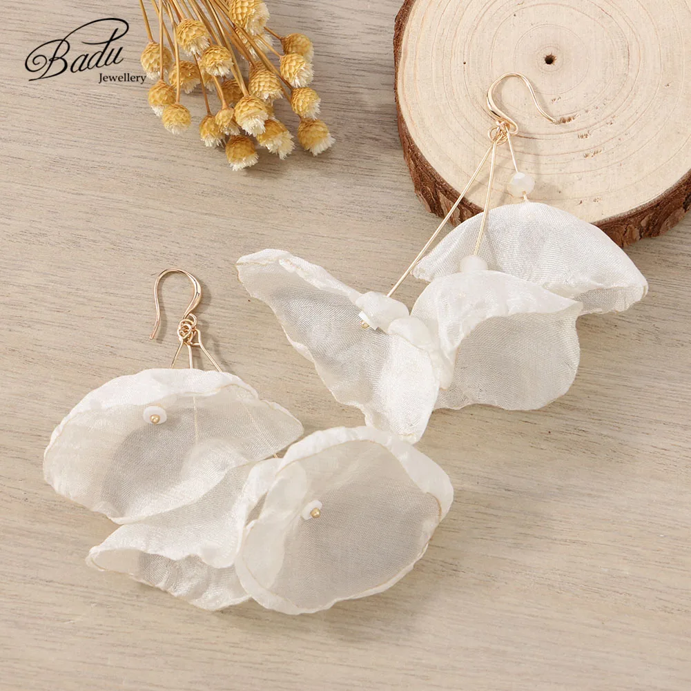 Badu богемные женские серьги золотистый крючок ручной работы Длинные