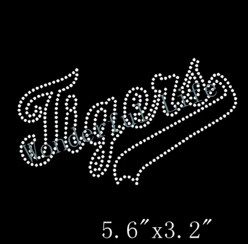 Низкая цена Тигры горный хрусталь мотив передачи Дизайн железа на Бесплатная