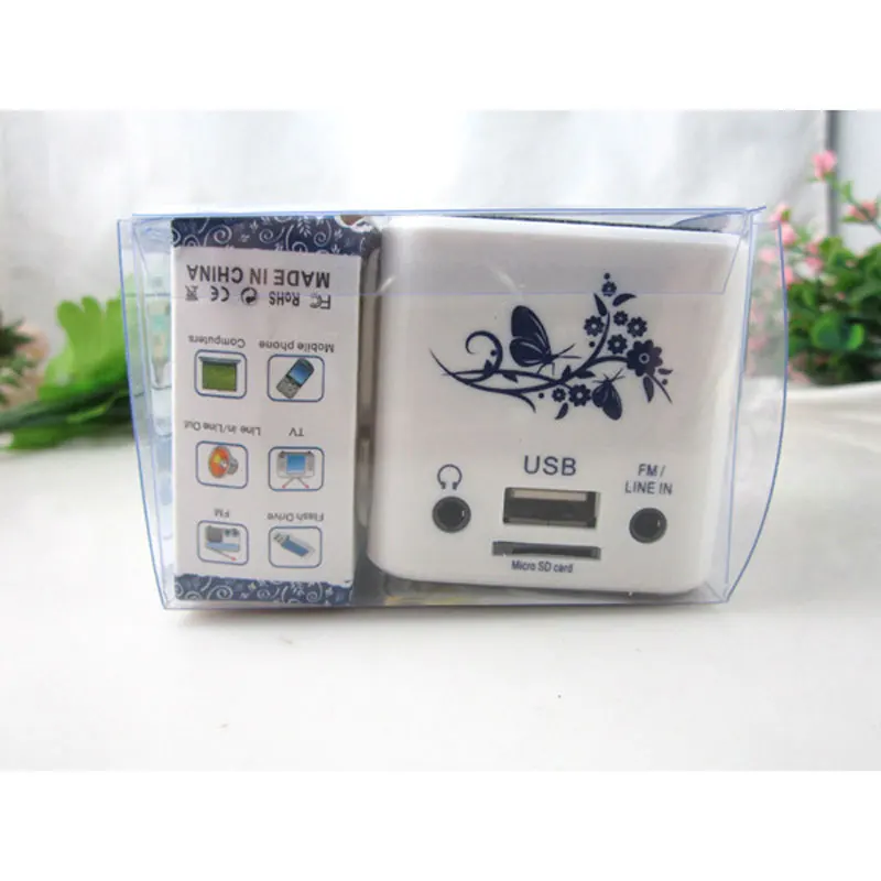 Мини Портативный LED Динамик Поддержка MP3 TF / SD карта u диск FM радио для Мобильный