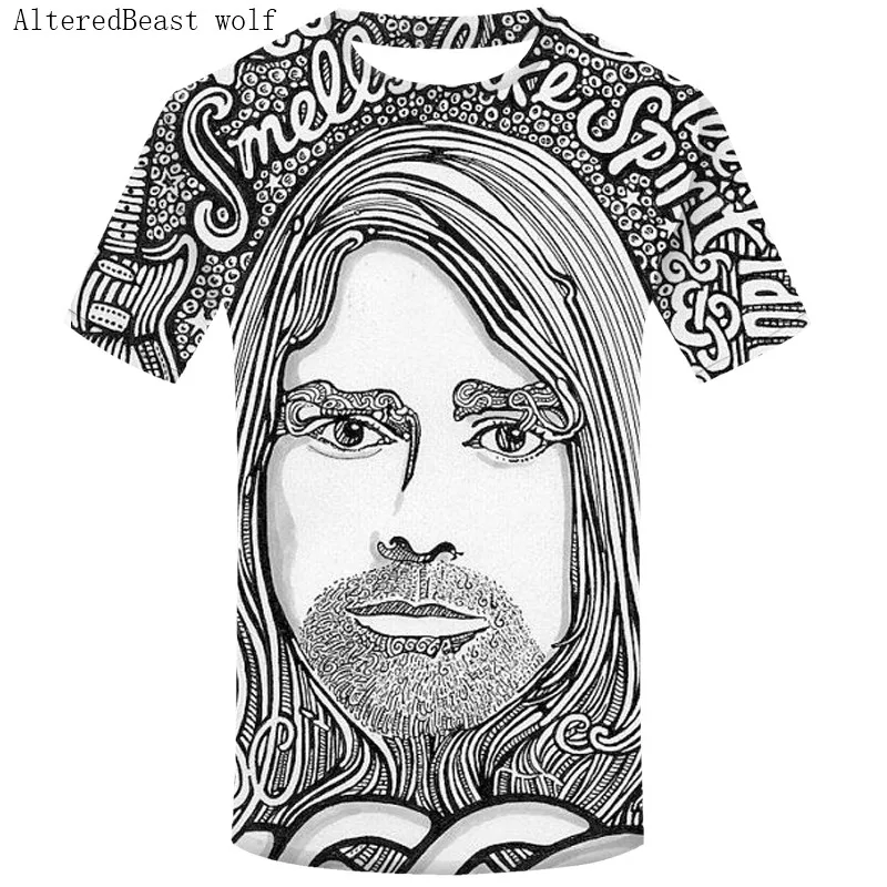 DMY765 Мужская футболка Nirvana Kurt Cobain, Harajuku Song, лирика, принт в рамке, рок-звук, мужская летняя одежда, негабаритная футболка - Цвет: DMY765
