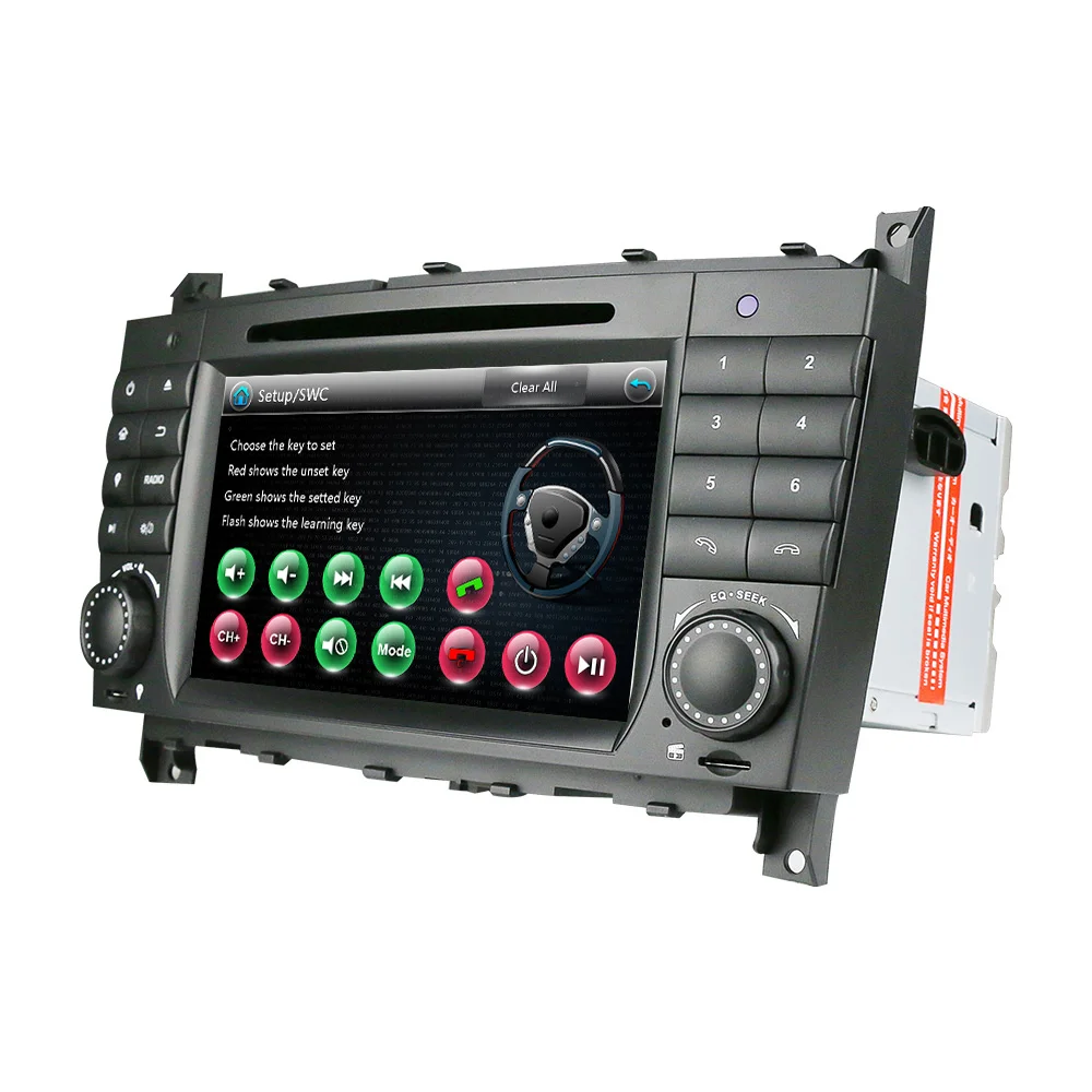 Новый автомобильный Dvd плеер Eunavi 2 Din для Benz C Class W203 C180 C200 C220 C230 C240 C250 C270 C280 C300 C320 C350 C32