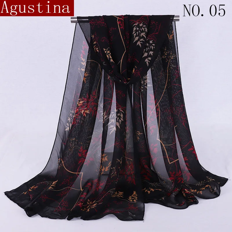 Шифоновый шарф с принтом мягкий дизайнерский брендовый женский шаль роскошный