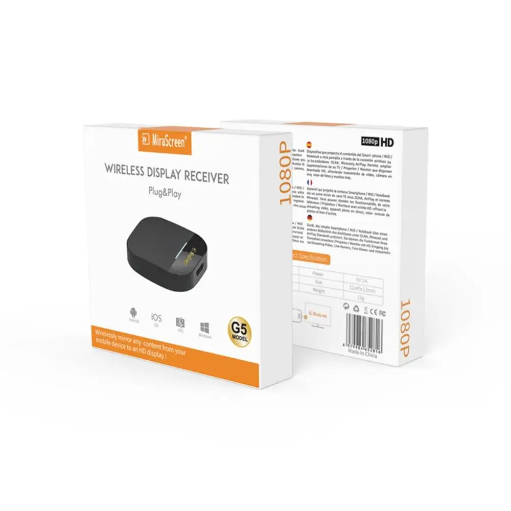 2 4G/5G Miracast любой Cast беспроводной DLNA AirPlay HDMI tv Stick Wifi Дисплей ключ приемник для IOS Android