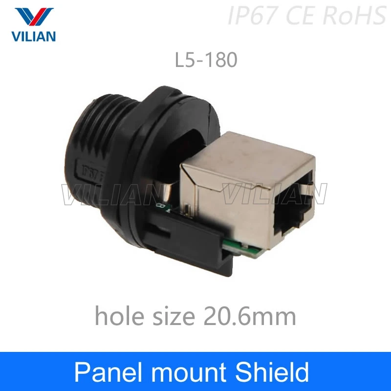 Разъем M19 RJ45 стандартная розетка интерфейс Ethernet сетевой кабель с прямой головкой