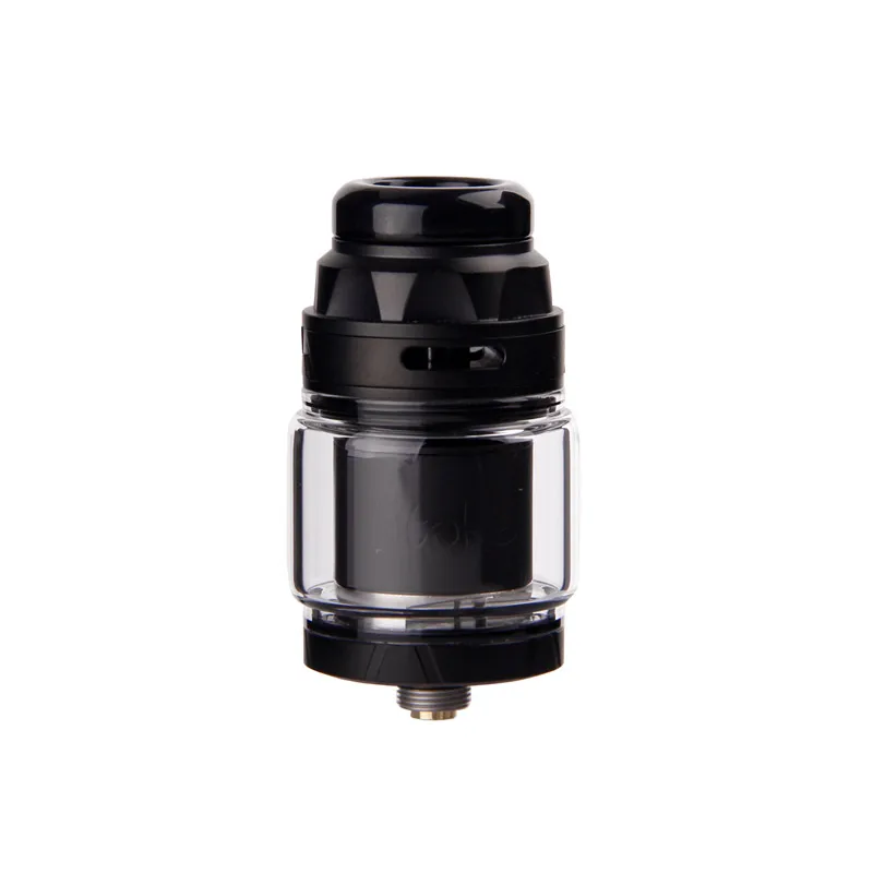 Черный Augvape Впускной RTA бак 4,2 мл 24 мм с одной катушкой, максимальная емкость сока, герметичность, 510 нить, Атомайзеры для электронных сигарет RTA - Цвет: Черный