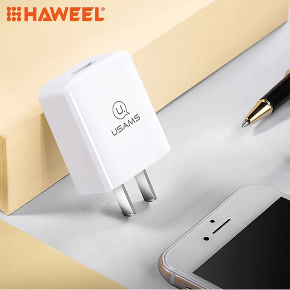 HAWEEL T1 Однопортовый адаптер питания 2A быстрое зарядное устройство 100 240 В широкое