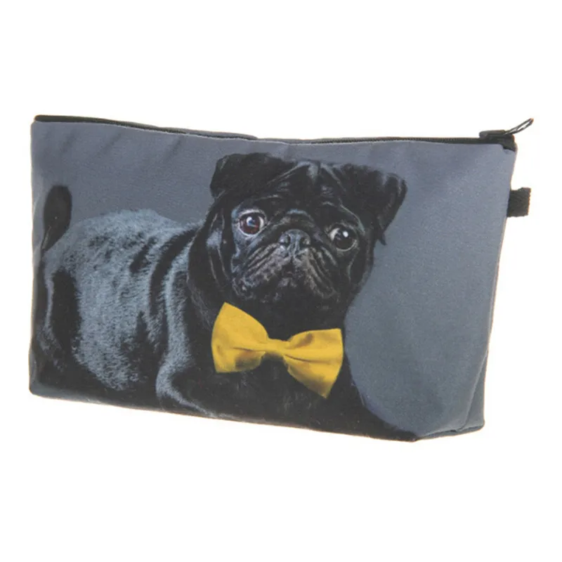 Косметички с 3D принтом в виде животных для женщин органайзер макияжа косметичка