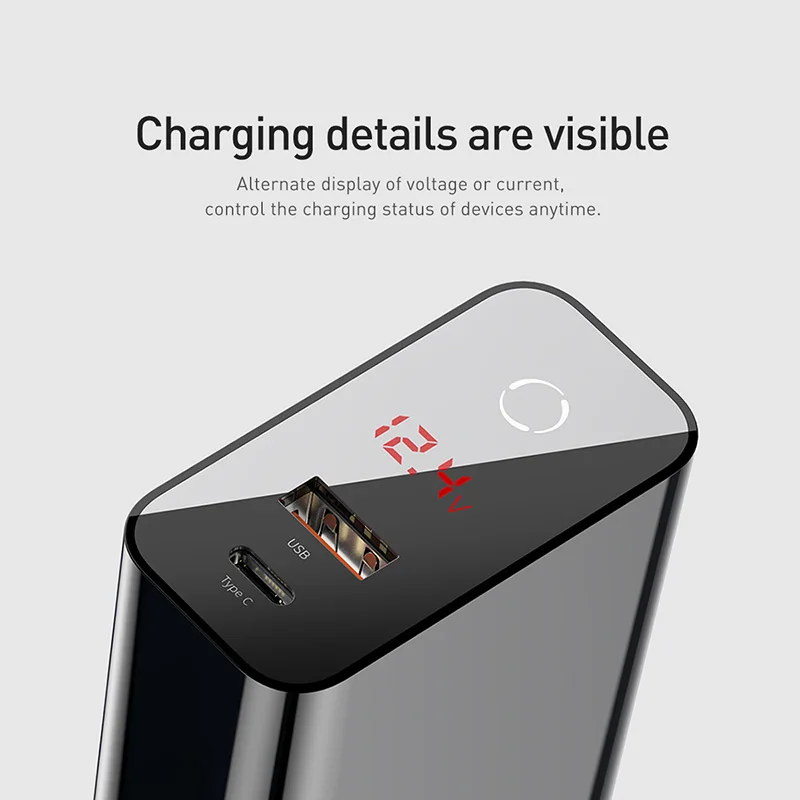 Baseus Высокое качество 45 Вт Usb C type зарядное устройство быстрое 3 0 ЕС адаптер