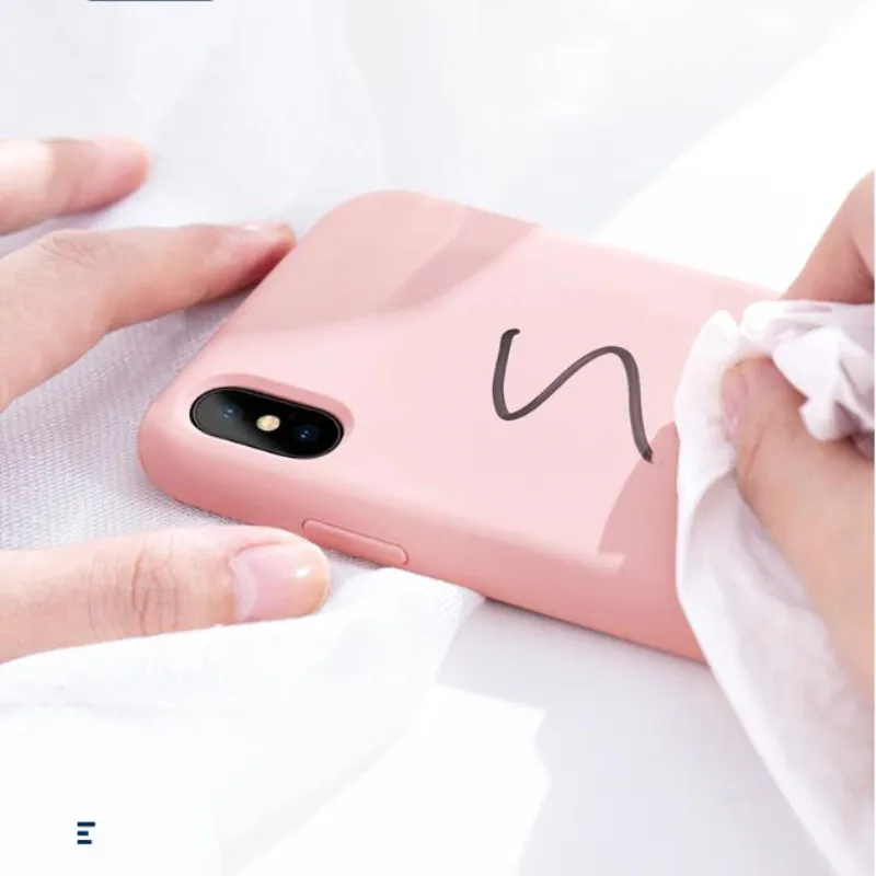 Высококачественный жидкий силиконовый чехол для телефона для iPhone 11 Pro Max X XS XR 7 8 Plus 6 6S Plus шелковистый мягкий сенсорный противоударный чехол
