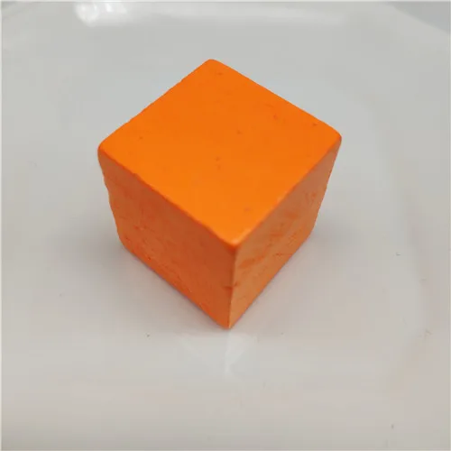 orange 5 шт./компл. и с принтом «Разноцветные блоки игрушки "Сделай своими руками" деревянный укладки до строительные блоки квадратные кубики для малышей и детей постарше для штабелирования стек Обучающие - Цвет: orange