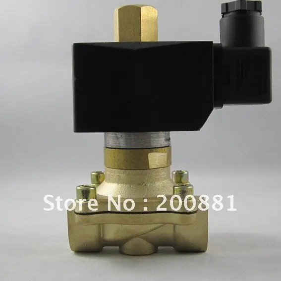 

1-1/4" brass Solenoid Valve DC12V AC220V DC24V high pressure normally open 2W350-32K for Water oil steam