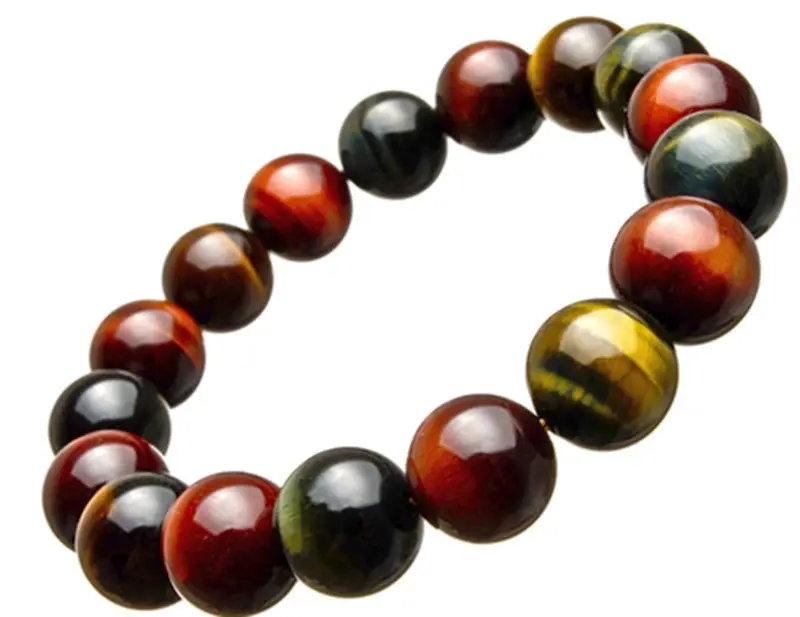 Натуральный 8 мм тигровый глаз красный синий желтый драгоценный камень бусины