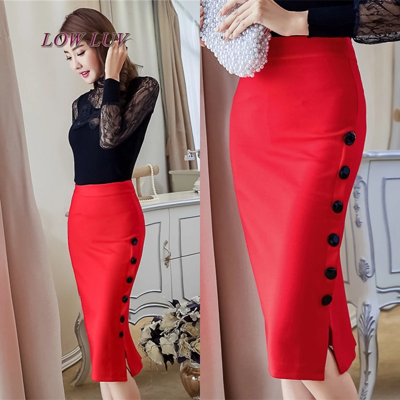 Женская Юбка миди с разрезом 2 цвета|midi skirt|fashion pencil skirtpencil skirt |
