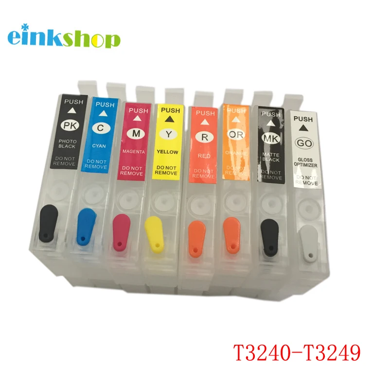Einkshop T3240 T3249 многоразовый картридж для принтера Epson P400 с чипом Surecolor P400|refillable