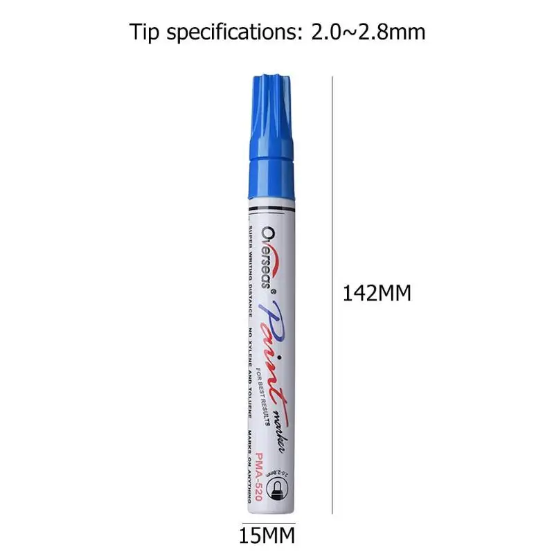

VODOOL Professional Car Coat Scratch Remover Clear Repair Paint Pen Waterproof Tire Tread Permanent Maker Graffiti Painting Pens