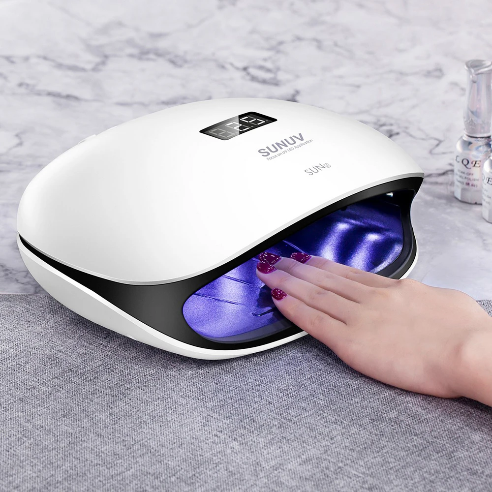 48 Вт SUNUV SUN4 УФ светодио дный лампа ногтей с ЖК-дисплей Дисплей Smart фототерапии Nail Art