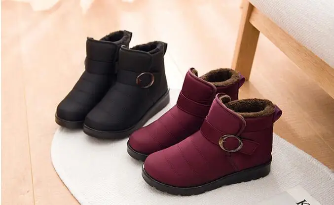 Женские зимние ботинки высокого качества; теплые зимние ботинки; botas mujer; женские ботильоны на меху; водонепроницаемые ботинки на платформе размера плюс 46
